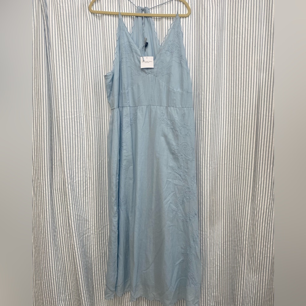 American Eagle Outfitters Light Blue Maxi Dress
